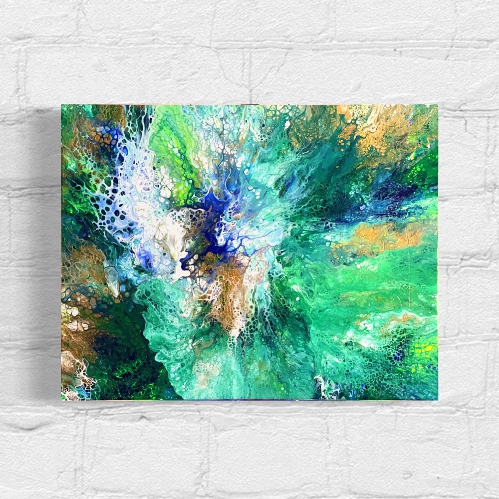 Original Painting - Wall Decor - Pretty Gift - Canvas - Wood - Ocean - Beach